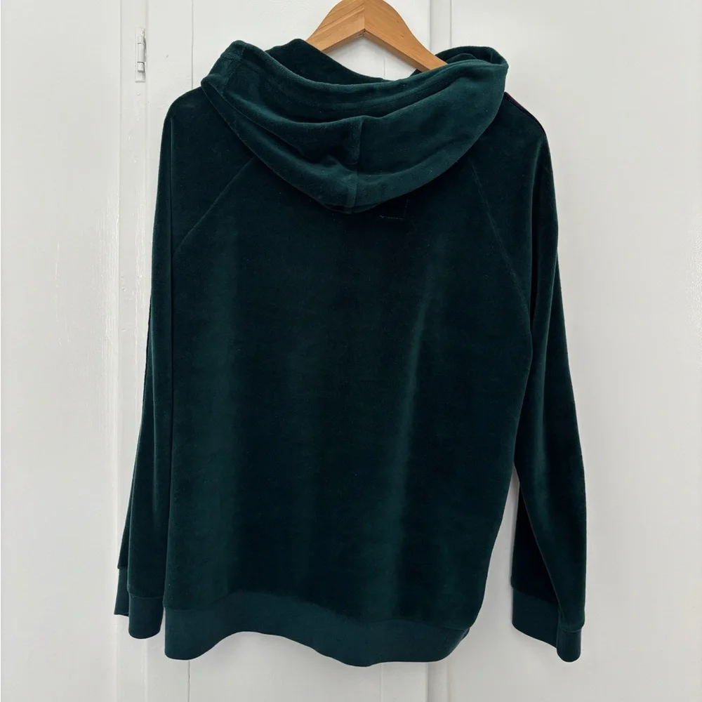 Aviator Nation Teal Velour Set with Stripes - Picture 4 of 5